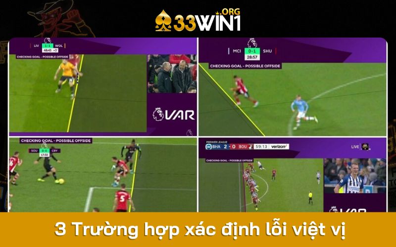 3 trường hợp xác định lỗi việt vị trên sân 