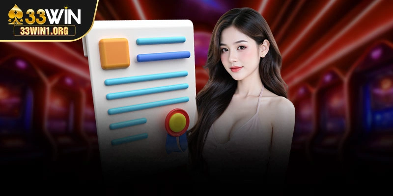 Giấy phép kinh doanh 33Win được cấp phép từ quốc tế